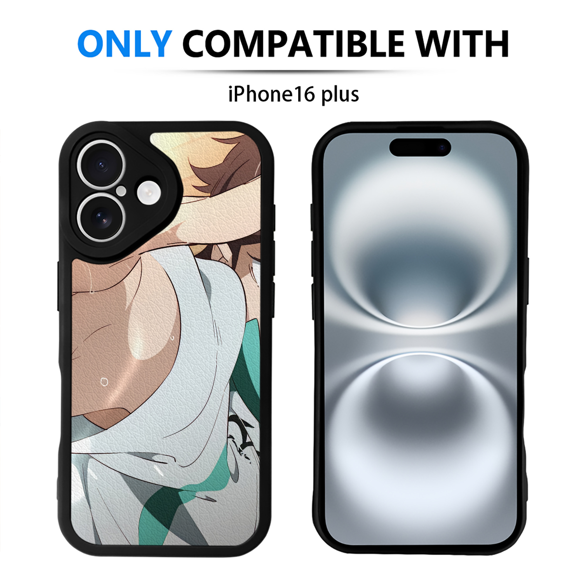 （画像用） ハイキュー!! Haikyu!! 【iPhone 16シリーズ対応】シリコンスマホケース（レザー調） 材質：シリコン